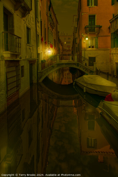 Venice Italy Inner Canal Picture Board by Terry Brooks