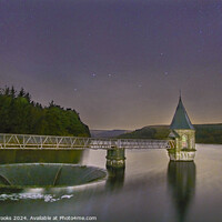 Buy canvas prints of Pontsticill Reservoir Starry Night by Terry Brooks