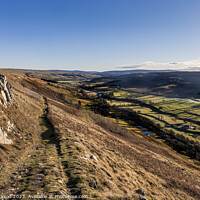 Buy canvas prints of The track down to Hawkswick by Matt Jackson