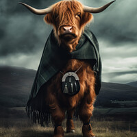Buy canvas prints of Highlander by Craig Doogan Digital Art