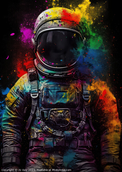 AI Astronaut Picture Board by Craig Doogan Digital Art