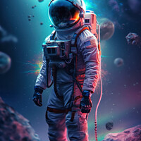 Buy canvas prints of AI Spaceman by Craig Doogan Digital Art