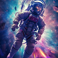Buy canvas prints of Astronaut Space Render by Craig Doogan Digital Art