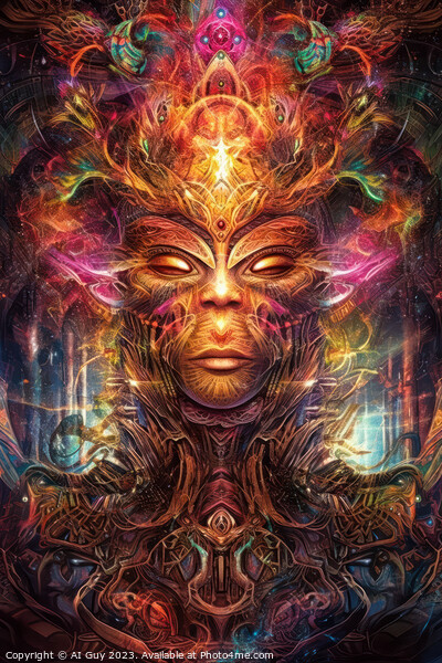 Psychedelic Trance Picture Board by Craig Doogan Digital Art