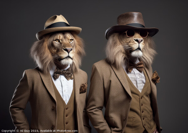 Dapper Lions Picture Board by Craig Doogan Digital Art