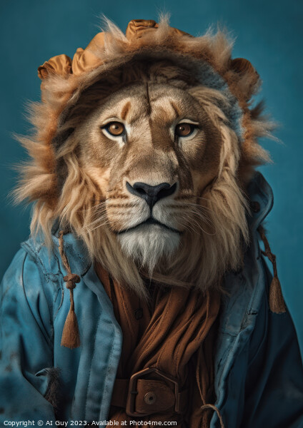 Hipster Lion Picture Board by Craig Doogan Digital Art