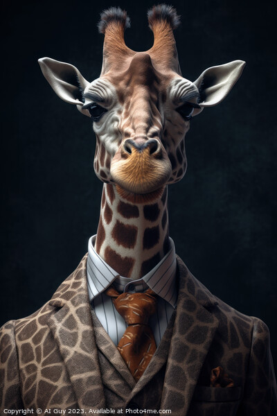 Lord Giraffe Picture Board by Craig Doogan Digital Art