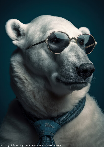 Polar Bear Picture Board by Craig Doogan Digital Art