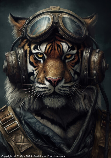 Fighter Jet Tiger Picture Board by Craig Doogan Digital Art