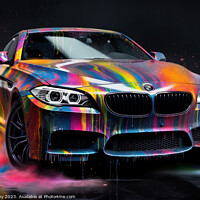 Buy canvas prints of BMW Paint Splash  by Craig Doogan Digital Art