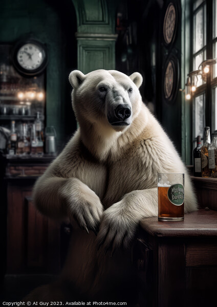 Polar Beer Picture Board by Craig Doogan Digital Art