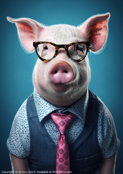 Percy Pig Picture Board by Craig Doogan Digital Art