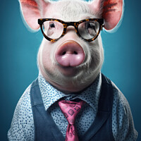 Buy canvas prints of Percy Pig by Craig Doogan Digital Art