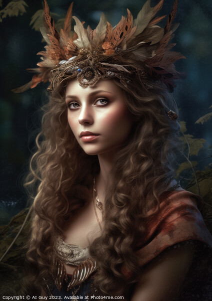 Fantasy Portrait Picture Board by Craig Doogan Digital Art