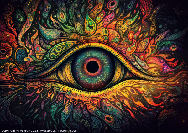 Psychedelic Art Picture Board by Craig Doogan Digital Art