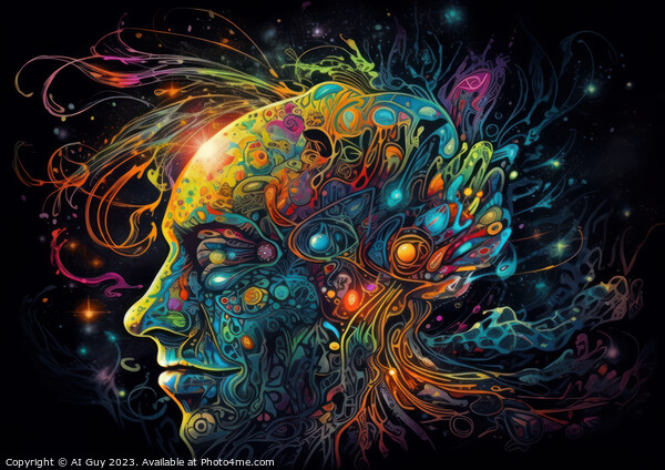 Psychedelic Visuals Picture Board by Craig Doogan Digital Art