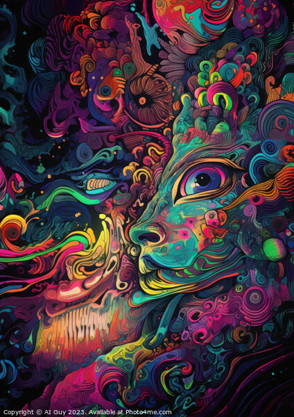 LSD Dreaming Picture Board by Craig Doogan Digital Art