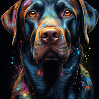 Buy canvas prints of Labrador Art by Craig Doogan Digital Art