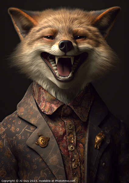 Happy Fox Picture Board by Craig Doogan Digital Art