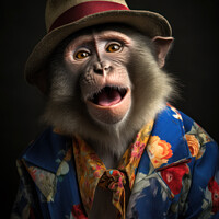 Buy canvas prints of Happy Monkey by Craig Doogan Digital Art