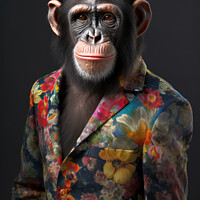 Buy canvas prints of Funky Monkey by Craig Doogan Digital Art