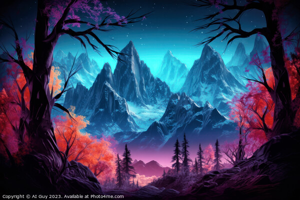 Fantasy Landscape Picture Board by Craig Doogan Digital Art