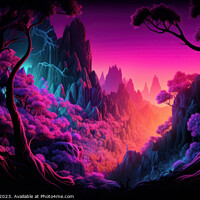 Buy canvas prints of Fantasy Valley View by Craig Doogan Digital Art
