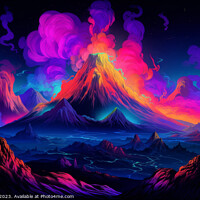 Buy canvas prints of Fantasy Volcano by Craig Doogan Digital Art