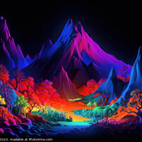 Buy canvas prints of Colourful Valley  by Craig Doogan Digital Art