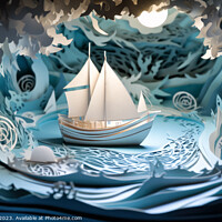 Buy canvas prints of Ship at Sea by Craig Doogan Digital Art