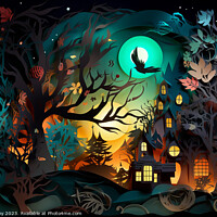 Buy canvas prints of Halloween Paper Art by Craig Doogan Digital Art