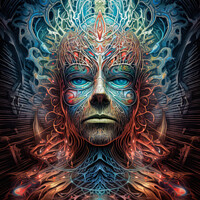 Buy canvas prints of Visionary Psychedelic Art by Craig Doogan Digital Art