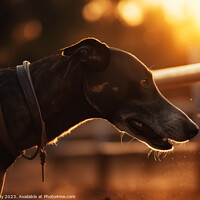 Buy canvas prints of Greyhound Rimlight by Craig Doogan Digital Art