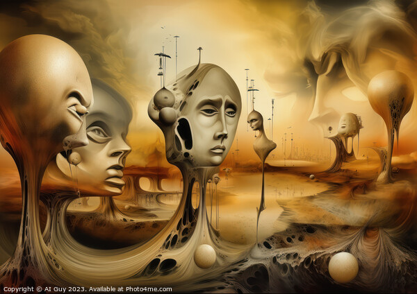 Abstract Surrealism #1 Picture Board by Craig Doogan Digital Art