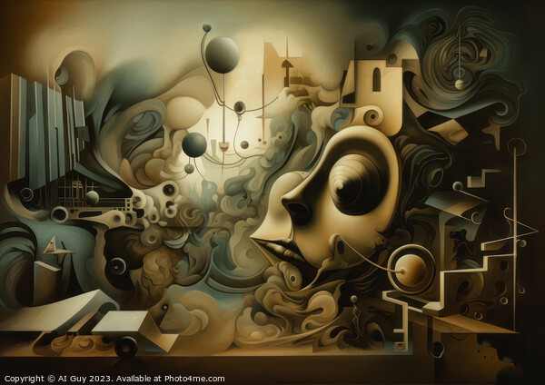 Abstract Surrealism #10 Picture Board by Craig Doogan Digital Art