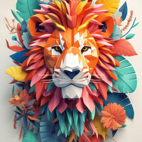 Buy canvas prints of 3D Lion Decor by Craig Doogan Digital Art