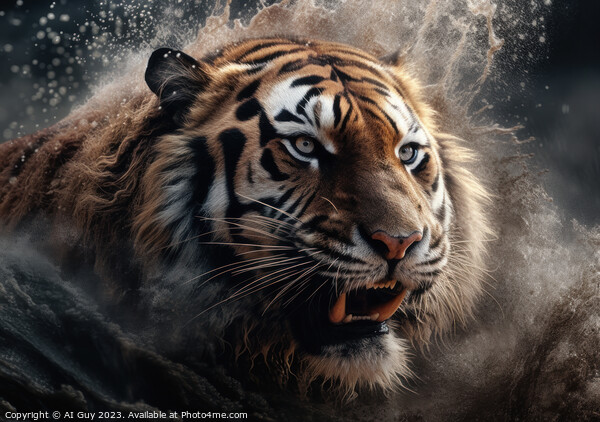 Eye of the Tiger  Picture Board by Craig Doogan Digital Art
