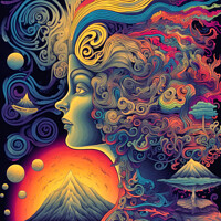 Buy canvas prints of Psychedelic Dreams by Craig Doogan Digital Art