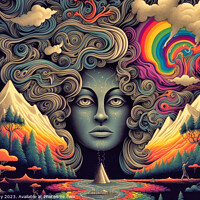 Buy canvas prints of Trippy Acid Visions by Craig Doogan Digital Art