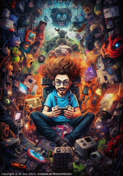 Ultimate Gamer Poster Picture Board by Craig Doogan Digital Art