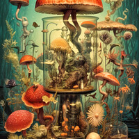 Buy canvas prints of Mushroom Art by Craig Doogan Digital Art