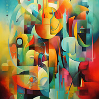 Buy canvas prints of Abstract AI Painting by Craig Doogan Digital Art
