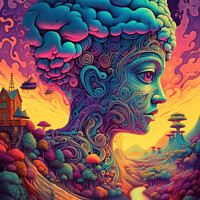 Buy canvas prints of Psychedelic Digital Painting by Craig Doogan Digital Art