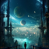 Buy canvas prints of Sci-Fi Fantasy City by Craig Doogan Digital Art