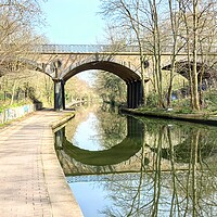 Buy canvas prints of Serenity on Regent's Canal by Peter Lewis
