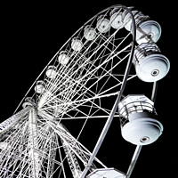 Buy canvas prints of Christmas Observation wheel, Lincoln by Alan Collins