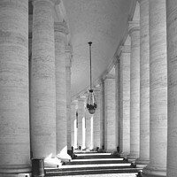Buy canvas prints of Vatican - The Colonnade at St. Peter's Basilica by Stefano Senise