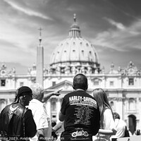 Buy canvas prints of Harley Davidson Bikers in Roma by Stefano Senise