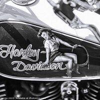 Buy canvas prints of Harley Davidson Pin Up by Stefano Senise