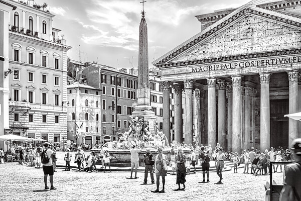 View of the Pantheon at Piazza della Rotonda Picture Board by Stefano Senise